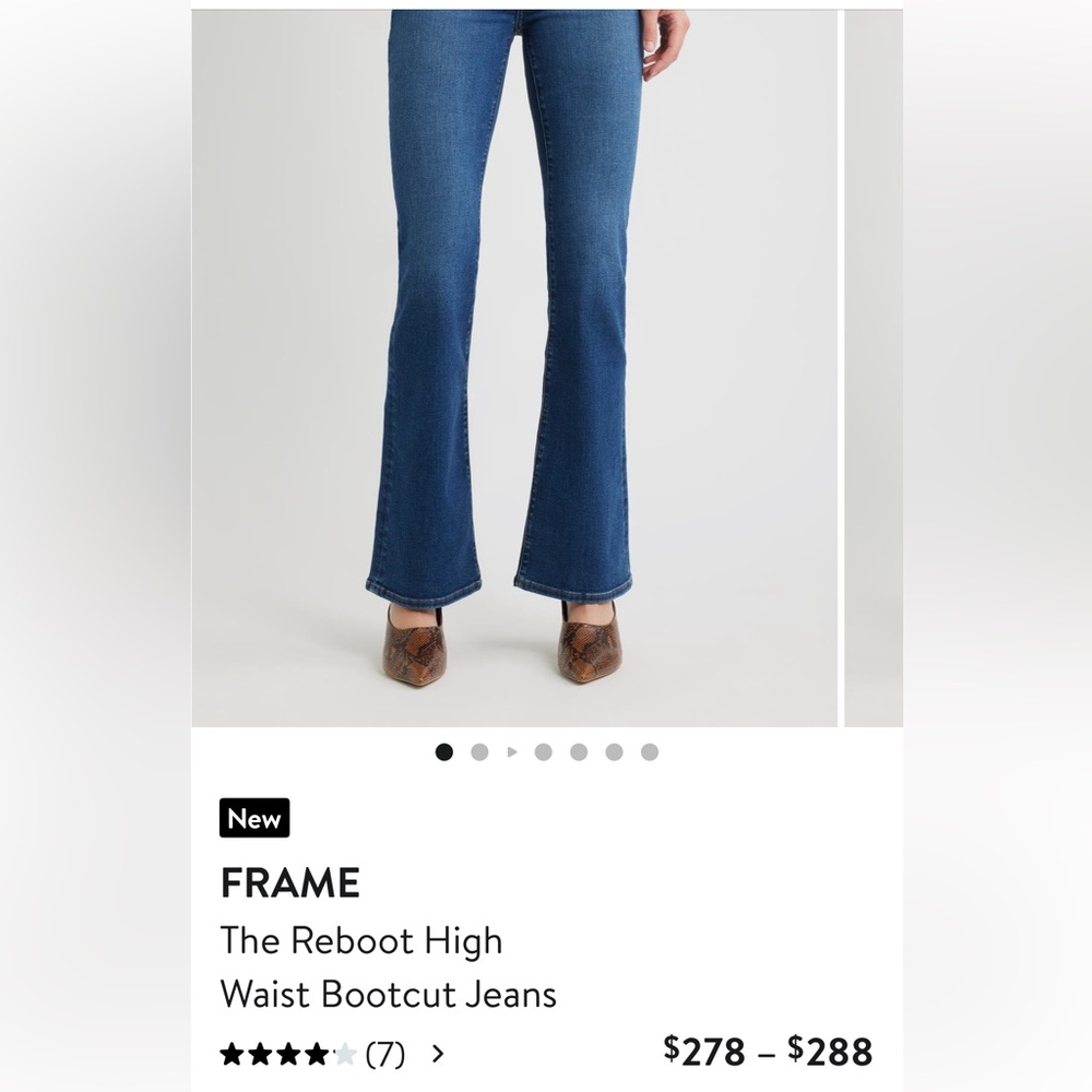 NWOT-Frame Wide Leg Jeans